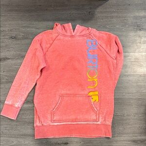 Burton Pink Hoodie with Colorful Logo